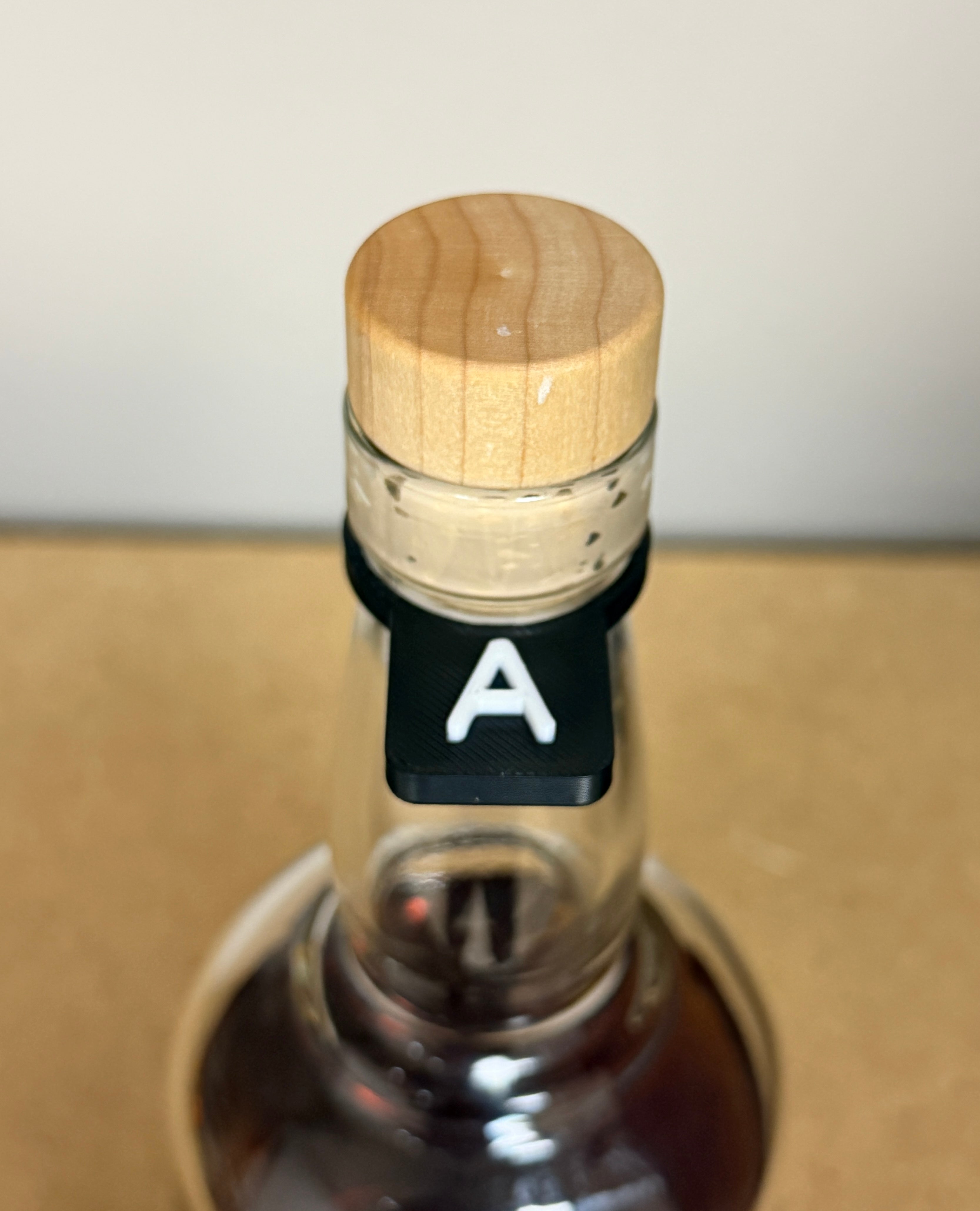 Blind Tasting Glencairn and Bottle Markers