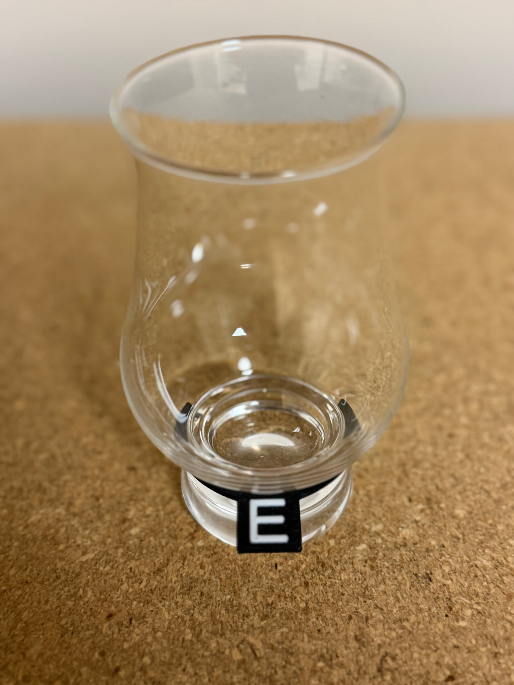 Blind Tasting Glencairn and Bottle Markers